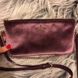 NEW Kate Spade purple suede crossbody bag ♠️